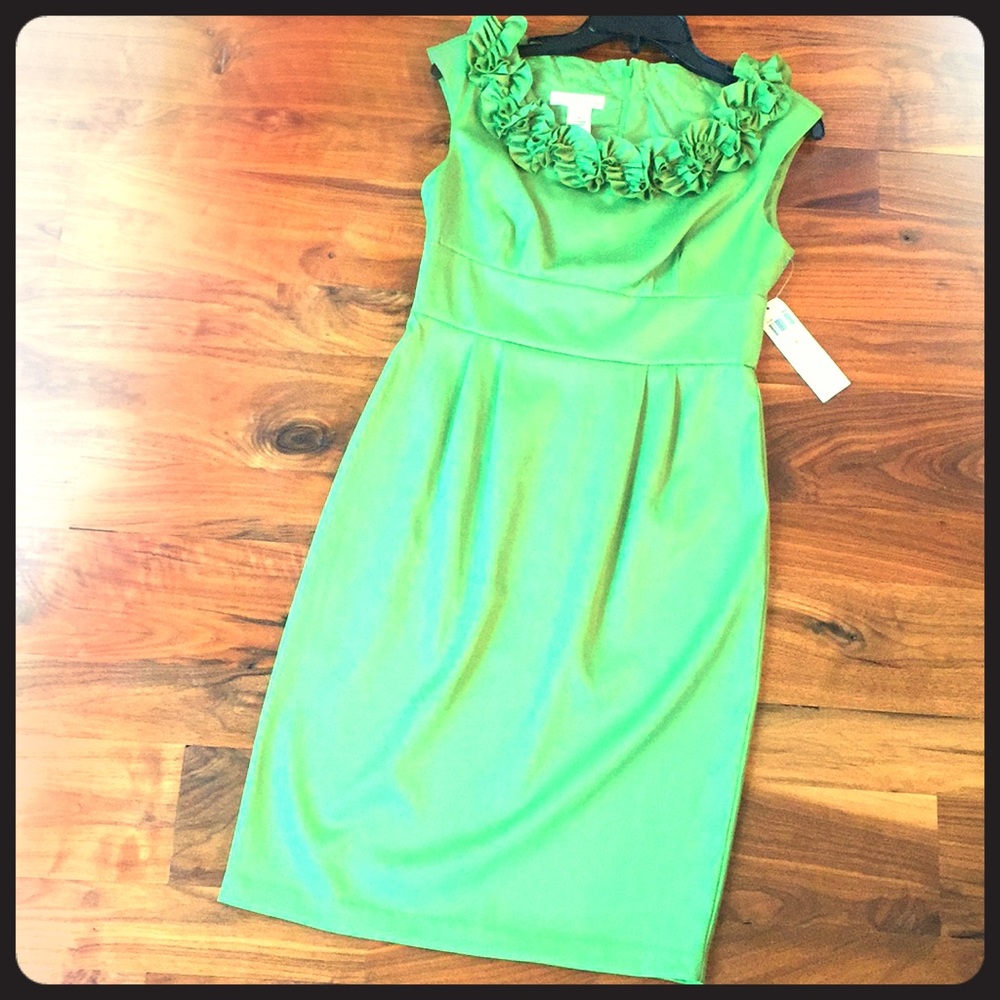 London Times dress. Sz4. New/w tag. Green